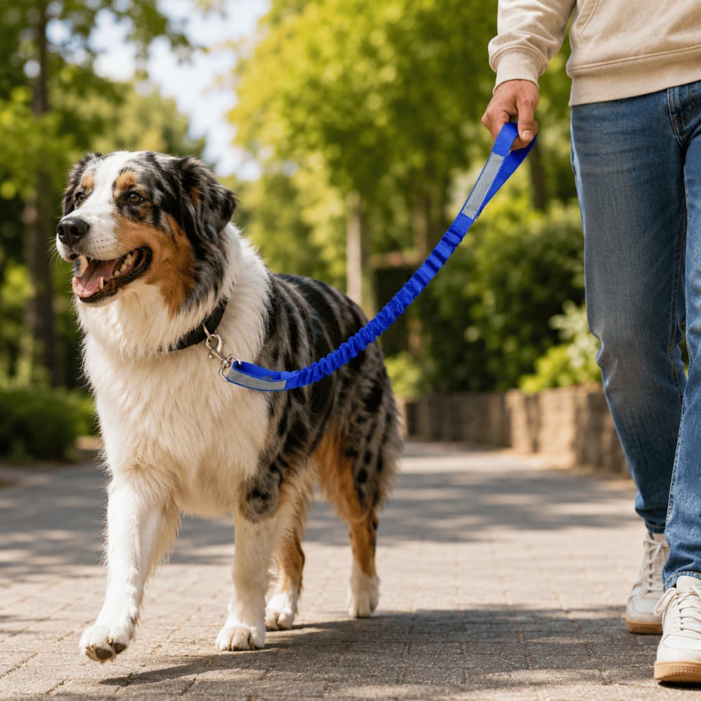 Guia para cachorro sistema amortecedor impacto regulagem Guia Militar