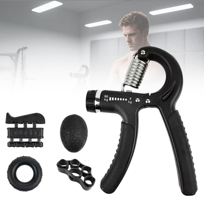 Hand Grip Aderência de Mão 5-60KG Ajustável Flexor Exercite a força do antebraço e dos dedos