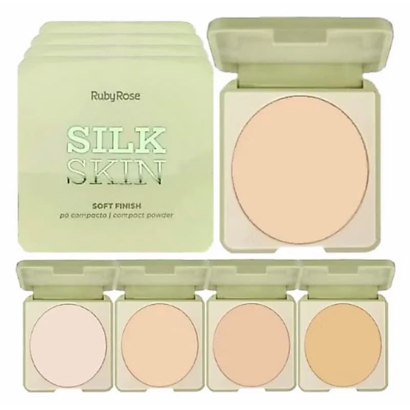 Pó Facial Compacto Silk Skin - Ruby Rose