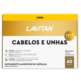 Multivitamínico Lavitan Cabelos E Unhas Com 60 Cápsulas