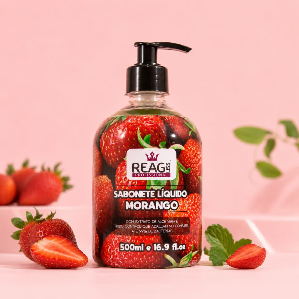 Sabonete Líquido -500 ml  - Morango