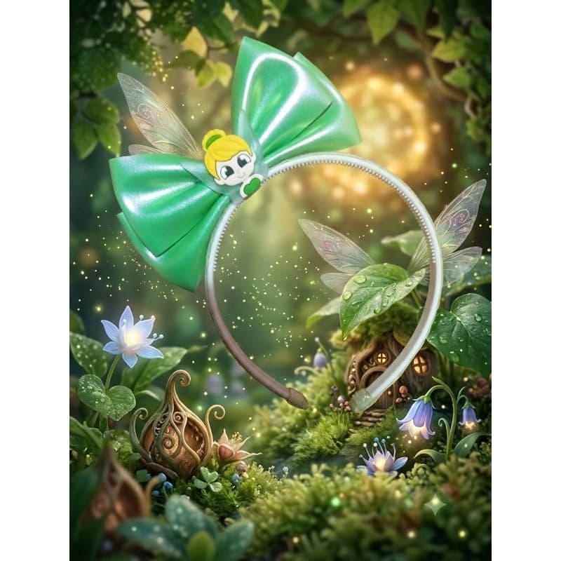 Tiara Sininho | Arquinho Tinker Bell | Laço Sininho