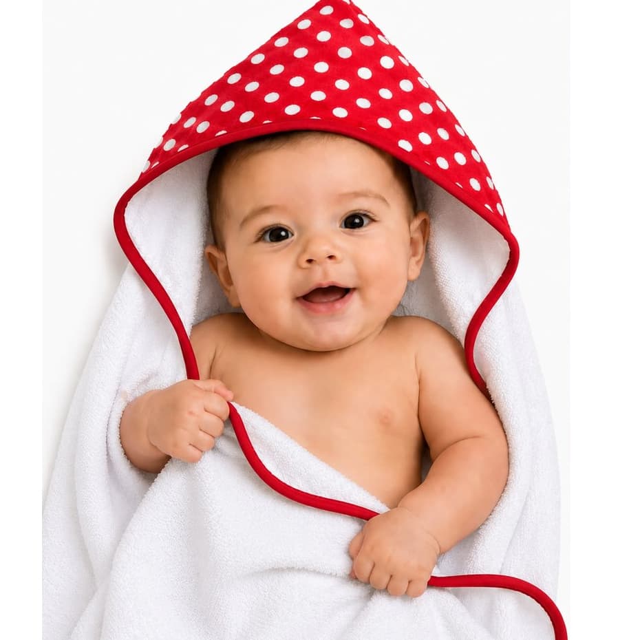 Toalha de Banho Bebê Felpuda e Atoalhada com Capuz Macia e Absorvente Menino e Menina