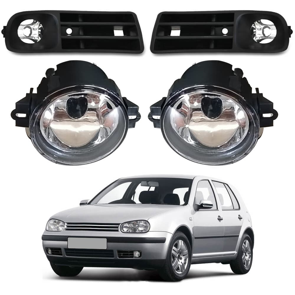 Kit Farol Milha Auxiliar Neblina Golf 1998 Até 2006 S/ Chicote - Golf Sapão 1998 1999 2000 2001 2002 2003 2004 2005 2006