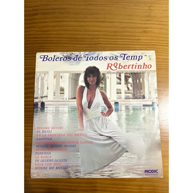 LP Vinil Robertinho, acordeon e conjunto - Boleros de todos os tempos