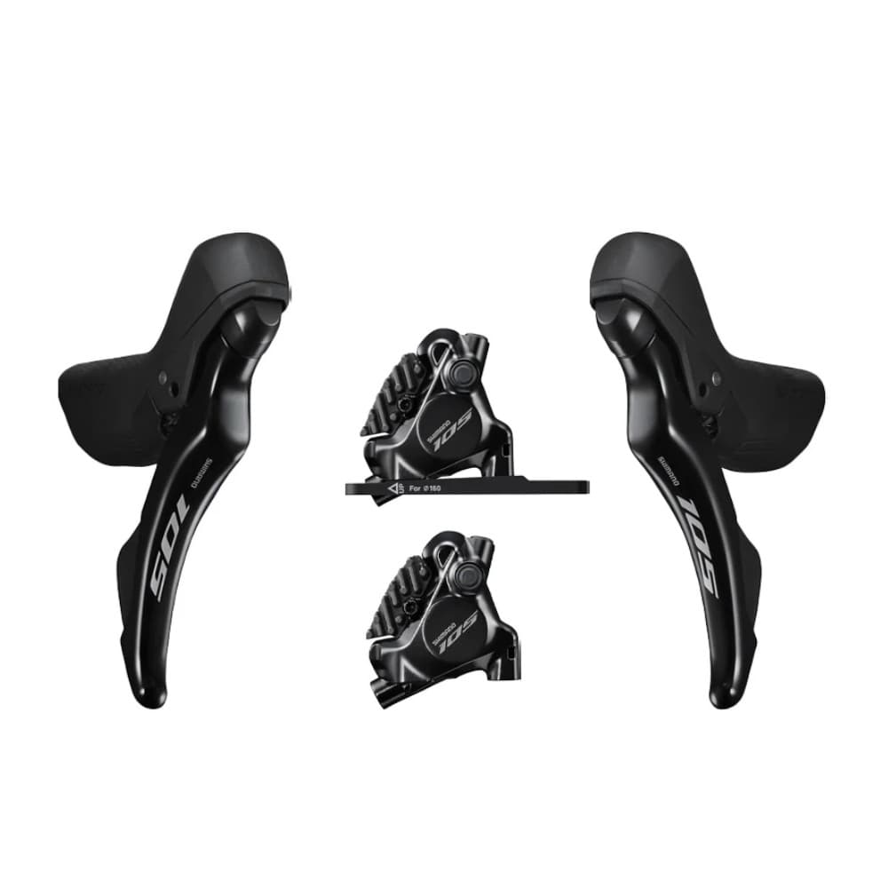 Par de Alavancas Trocadores Manetes Sti Shimano 105 12v R7120 Hidráulico Com Freios