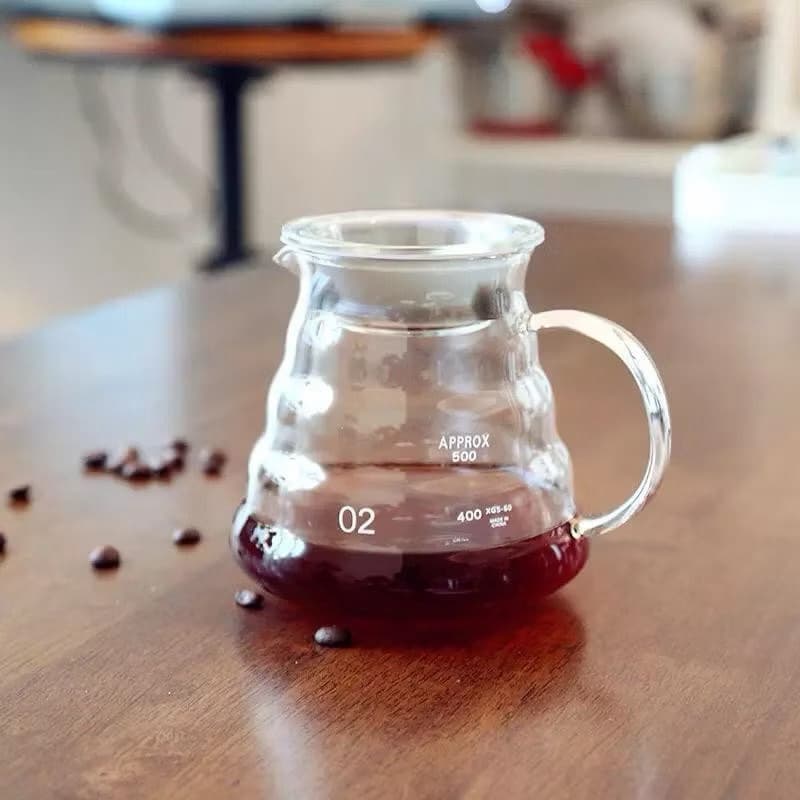Jarra de Vidro Borossilicato com Resistência ao Calor para Café e Chá