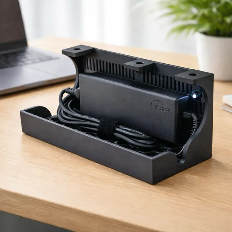 Suporte Para Fonte De Notebook Monitor Por Baixo Da Mesa