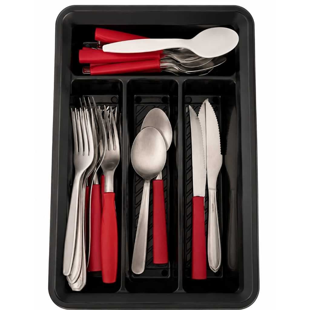 Organizador de Talheres Porta Talher Gaveta Armário Divisórias Cozinha com Compartimentos