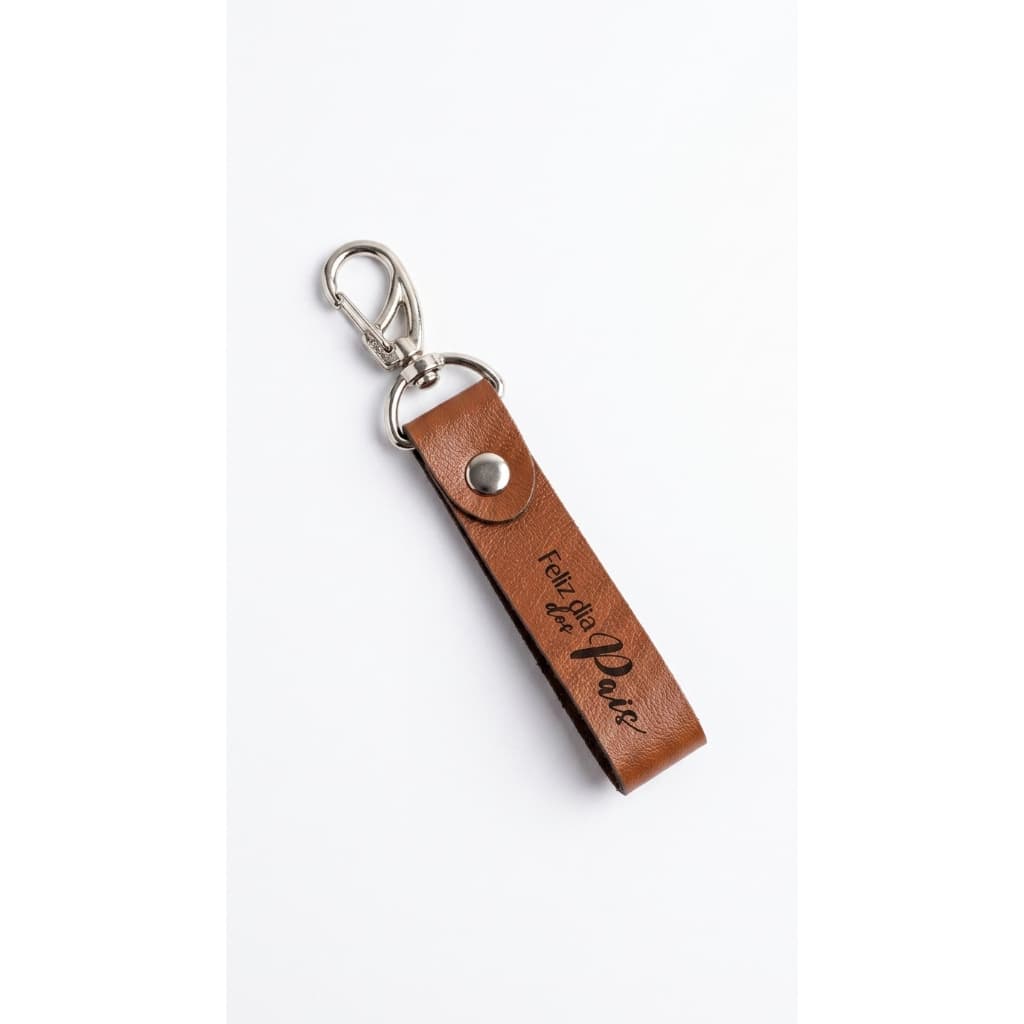 Kit 5und Chaveiros Personalizados Dia dos Pais em Courino Premium com Gancho e Argola de Metal | Lembrancinha Presente!