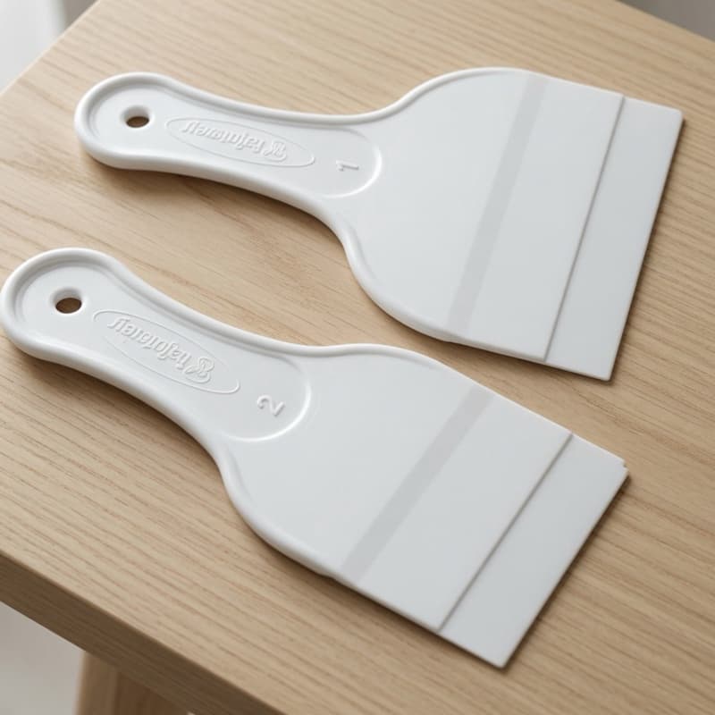 kit Espátula para Chocolate Geladinho Massas Bolo Plastico Resistente 02 Pecas P/G