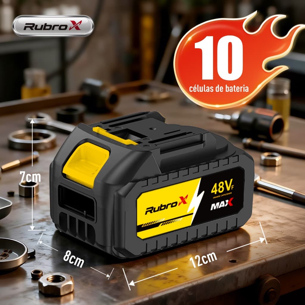 Bateria Universal 48V para Ferramentas Elétricas 10 Células 1200mAh Li-ion
