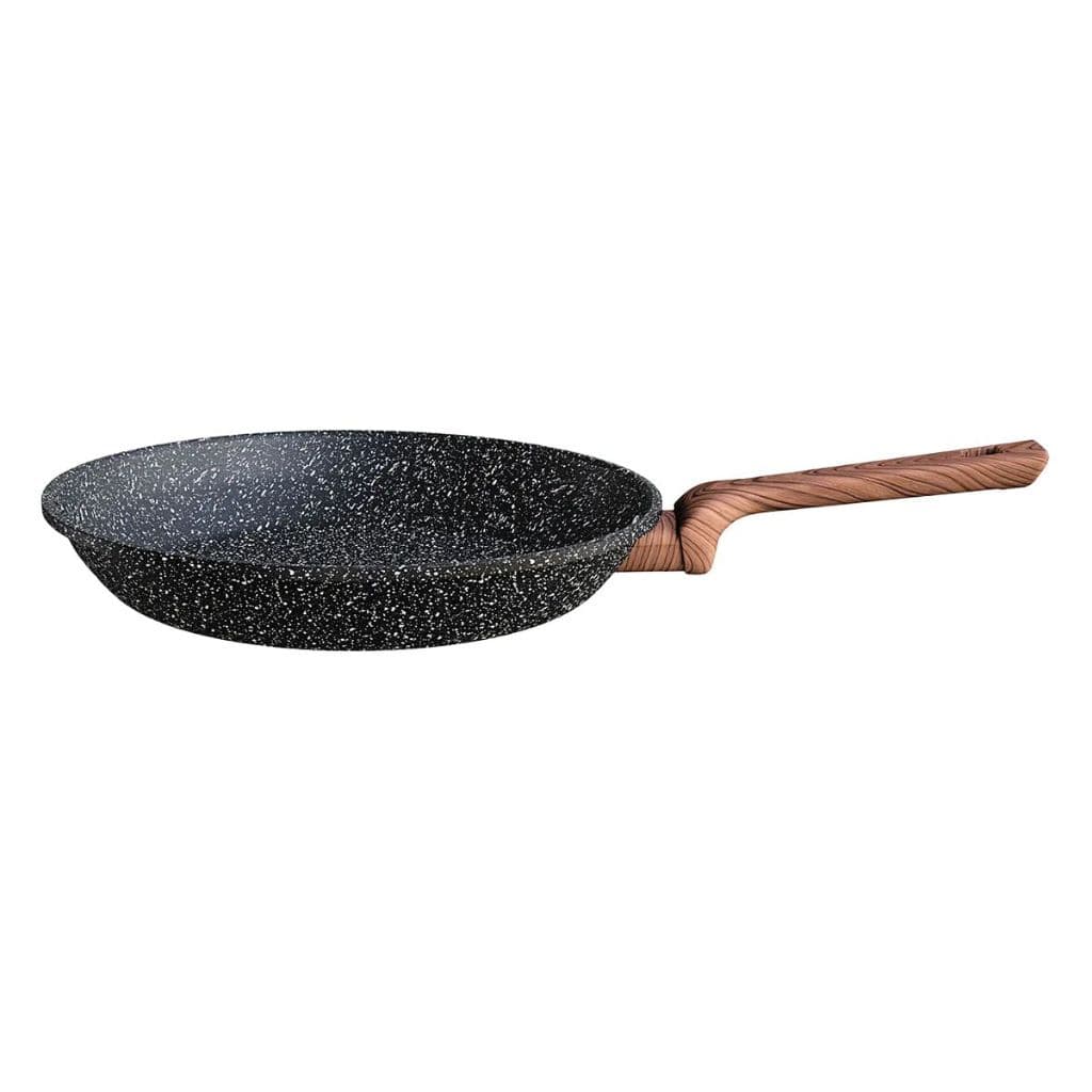 Frigideira Colorstone 26cm Wooden Antiaderente Cabo Amadeirado Soft Touch Indução Presente Euro Home