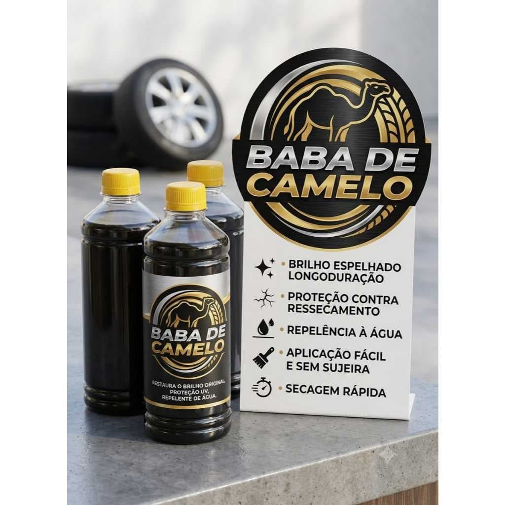 Pretinho Baba de Camelo Limpa Pneu Automotivo 500ml
