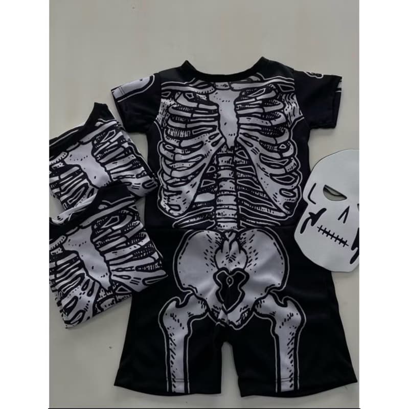 fantasia esqueleto curta 🩻💀🤍🖤