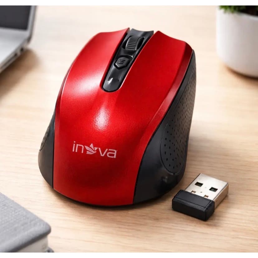 Mouse Sem Fio Wireless USB 2.4GHz Ergonômico para Notebook PC