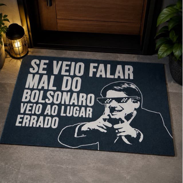 Tapete capacho para porta de entrada - Bolsonaro