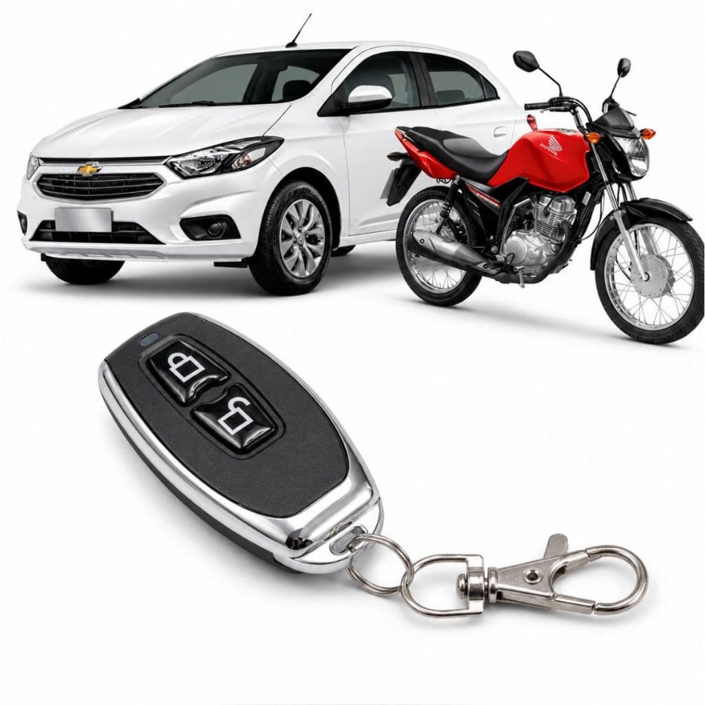 Rele Bloqueador Corta Corrente Automotivo Carro Moto Com Controle Remoto Sistema Anti Furto 12V