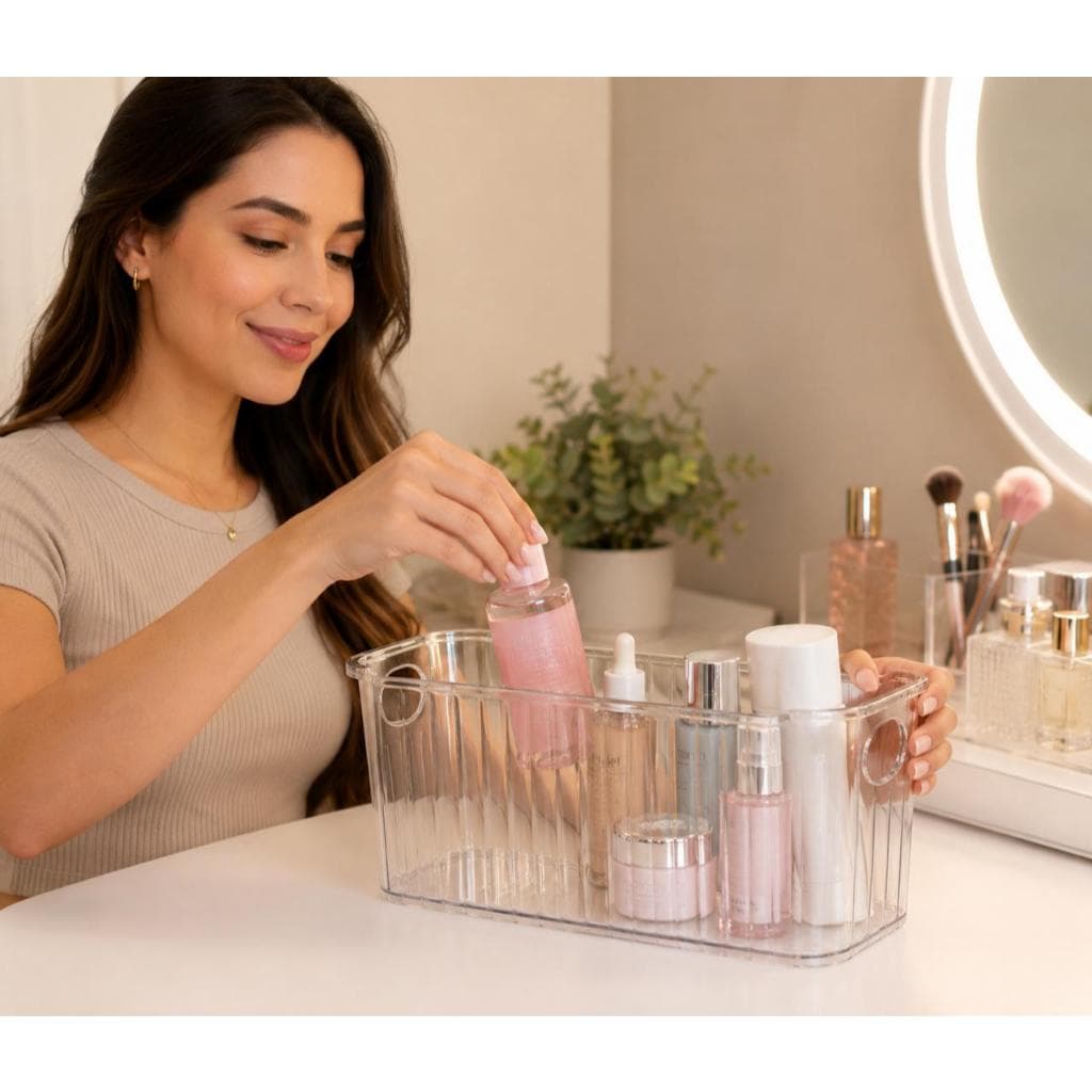 Organizador Porta Maquiagem Organizador Multiuso De Acrílico Transparente Cosméticos Make