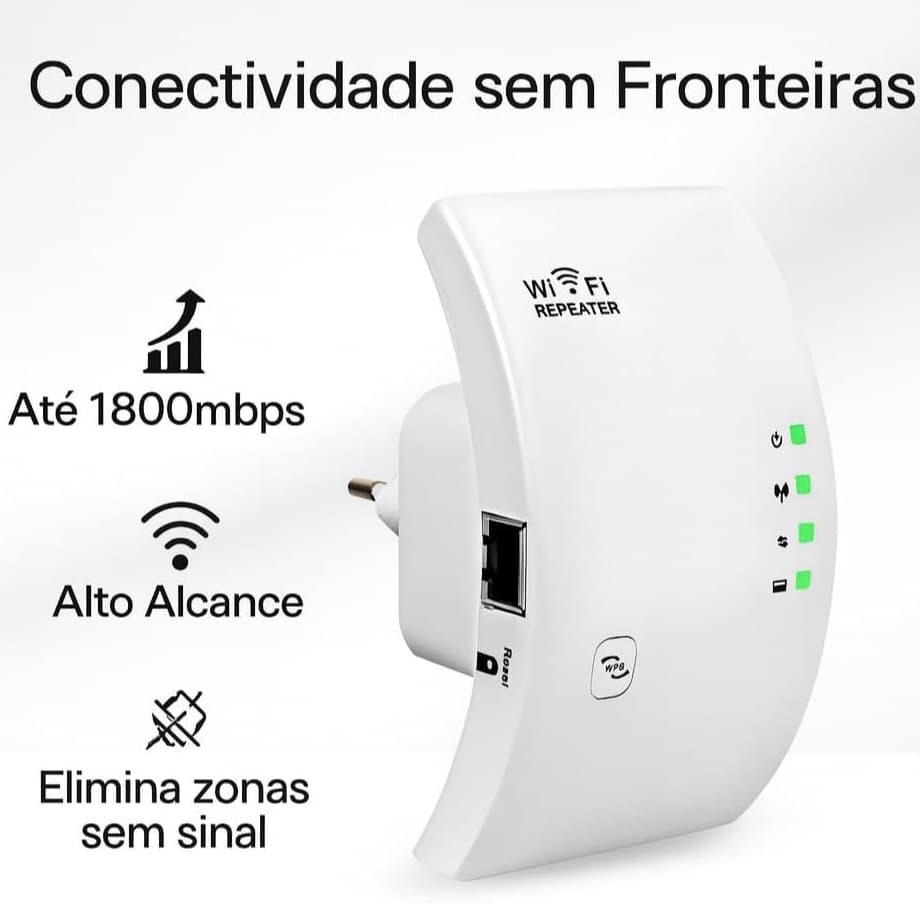 Extensor de Sinal Wi-Fi ARW 4001 300Mbps 2.4GHz Repetidor Wireless com Porta RJ45 Bivolt