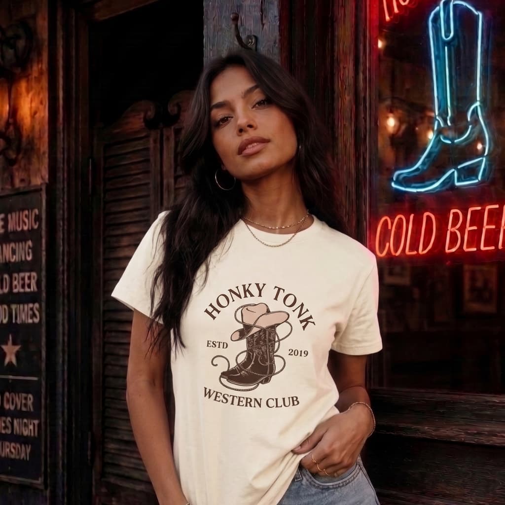 Roupa Feminina Camiseta Básica Estampada Fazenda Vaquejada Cavalgada Campo Bota Chapéu Agro Tendencia