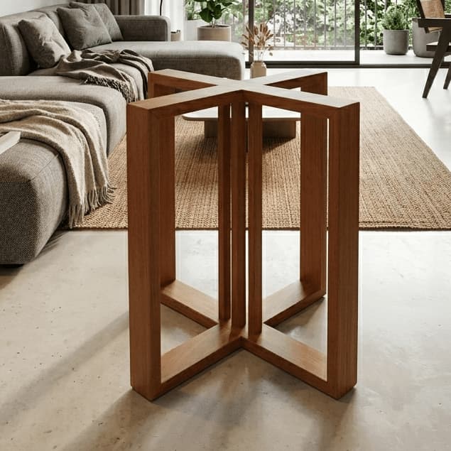 Base Mesa de Jantar Leidy Confortse Madeira Maciça