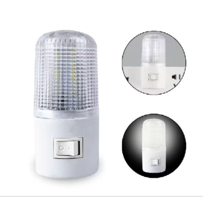 Luminária Abajur De Tomada Luz Noturna Led Bivolt Com Interruptor Quarto Infantil Bebe