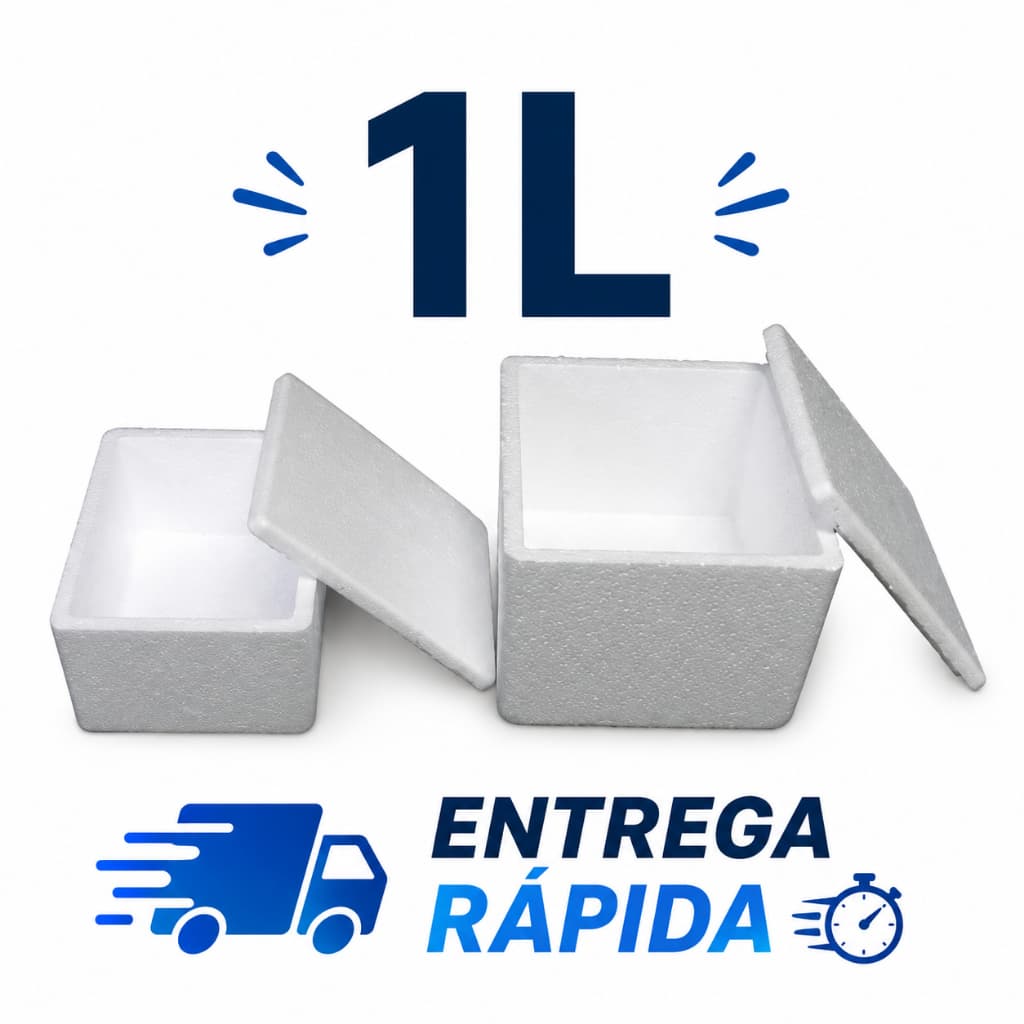KIT 2 CAIXAS Isopor 1 litro INSULINA Sorvete Medicamentos