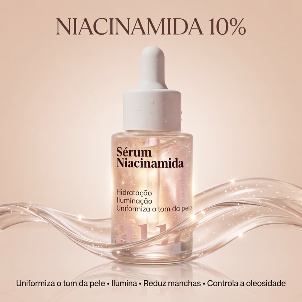 Sérum Facial Niacinamida 30 ml com Vitamina C, Hidrata e Uniformiza | Auvée