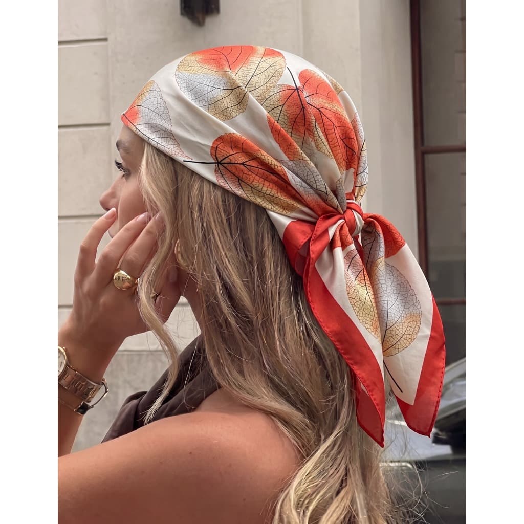 Lenço Cetim Feminino Bandana Cabeça Pescoço de Seda Echarp Super Moda