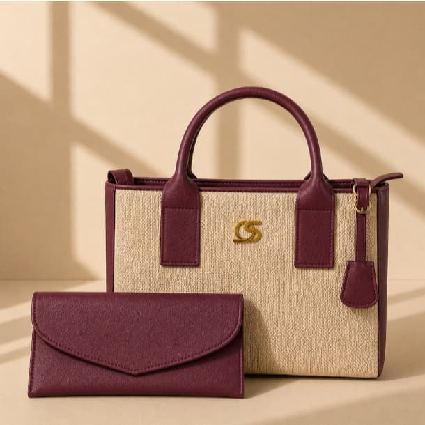 Bolsa Tiracolo Transversal Média Gaby Show Bolsas Femininas Moderna, Bolsa Tecido + Carteira