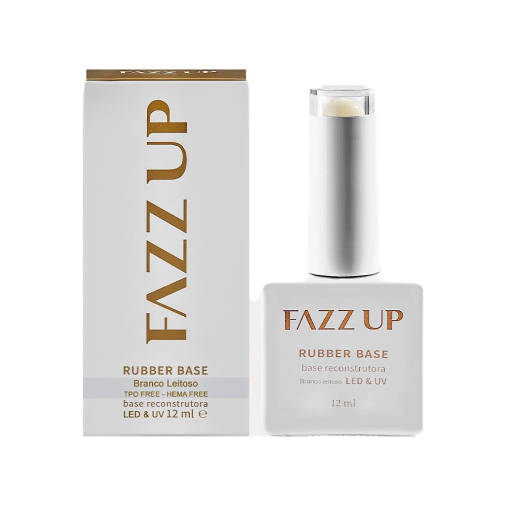 Base Rubber Branco Leitoso 12ml - Fazz Up