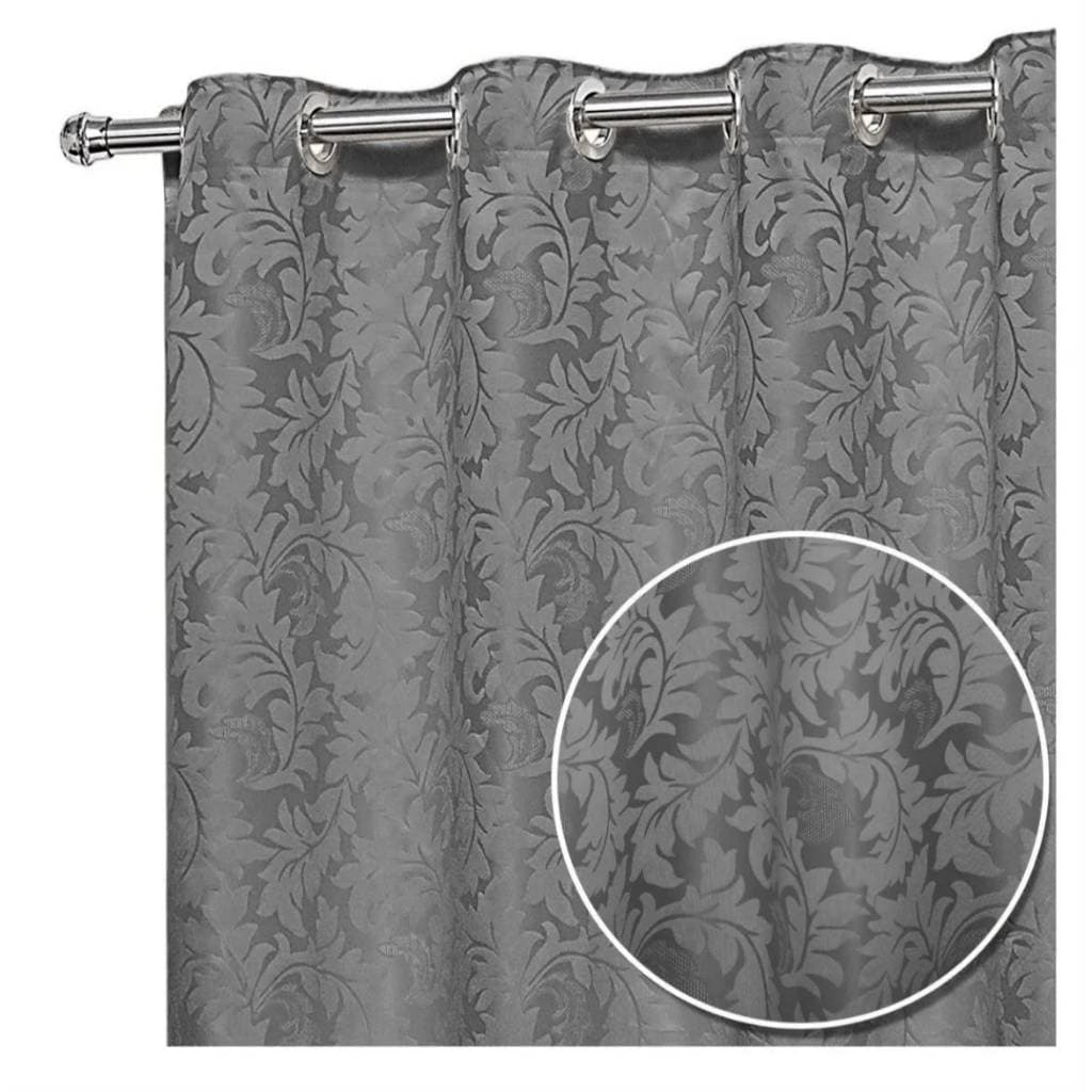 Cortina Jacquard 2,00 x 2,30m SEMI BLACKOUT Ilhós Cromado