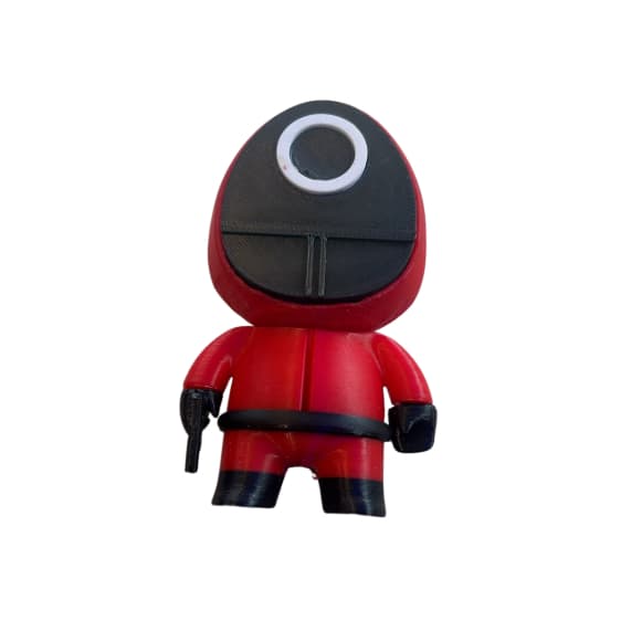 Boneco Guarda Círculo Round 6 11cm Impressão 3D Decorativo Colecionável PLA