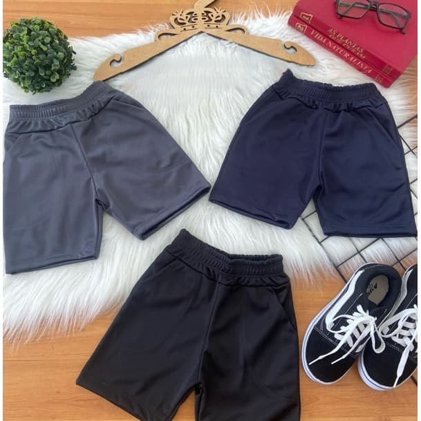 KIT 3 Bermudas Escolar Infantil Masculino Menino com Bolso.
