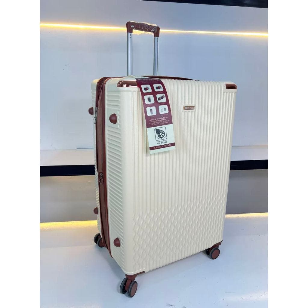 Mala GRANDE EXPANSIVEL Ziper Duplo  De Viagem para Despachar Rodinhas 360 Materia POLIPROPILENO!!!