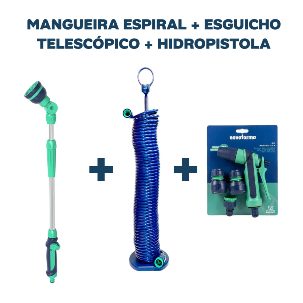 Kit Quintalar Combo Mangueira + Esguicho + Pistola