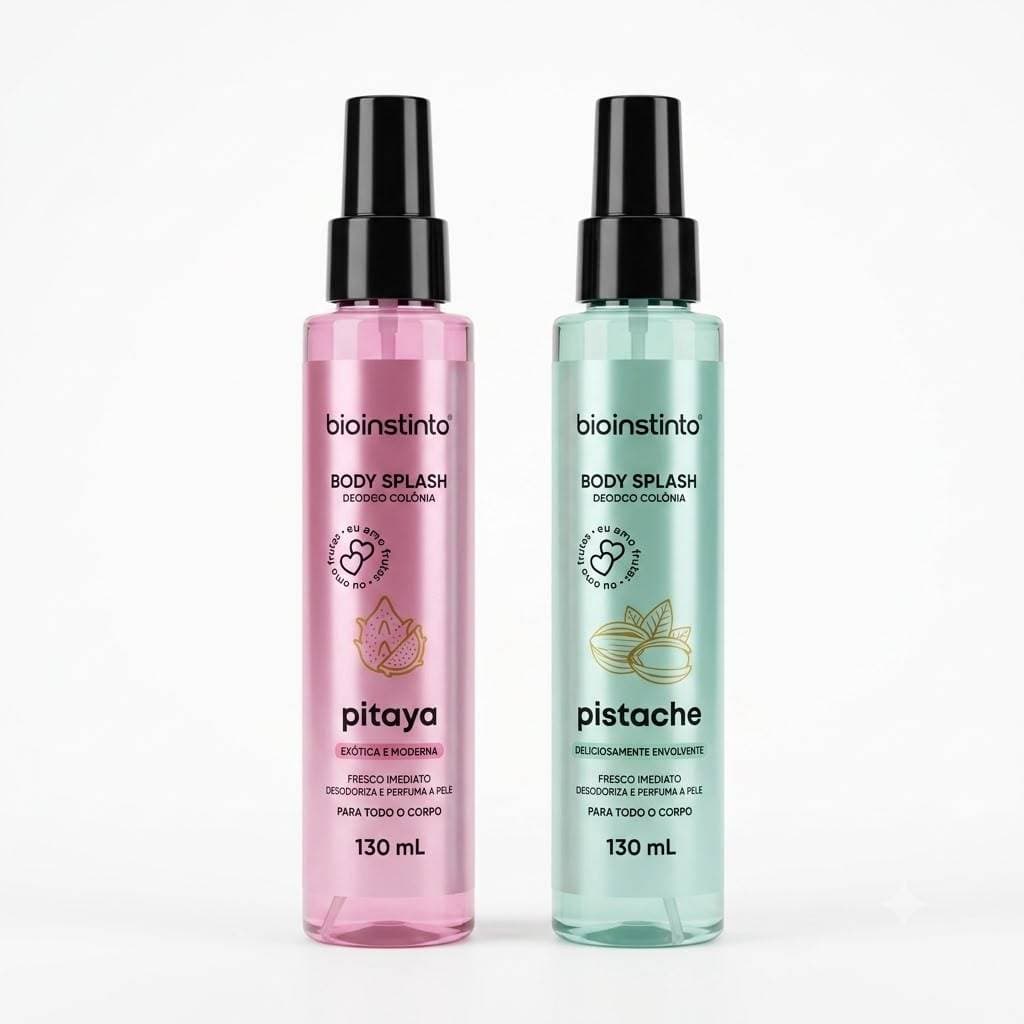 Kit 02 Body Splash Bio Instinto - Pitaya e Pistache -130ml cada
