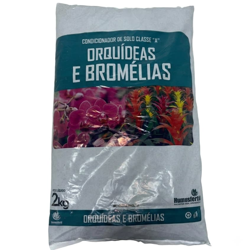 Condicionador de Solo para Orquídeas e Bromélias 2kg Adubo Fertilizante Classe A com Casca de Pinus
