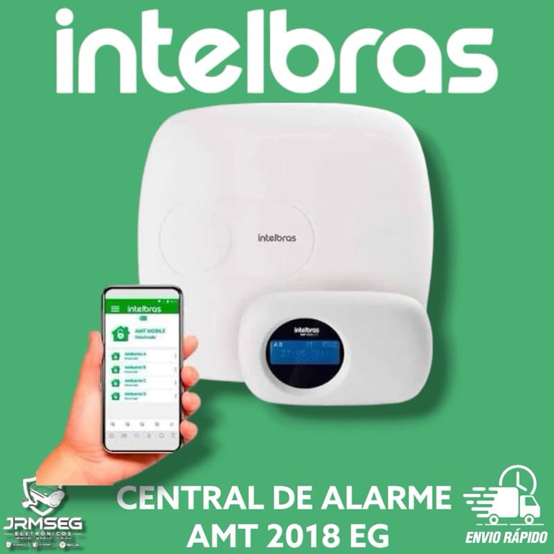 AMT 2018 EG Central de alarme monitorada com 18 zonas intelbras