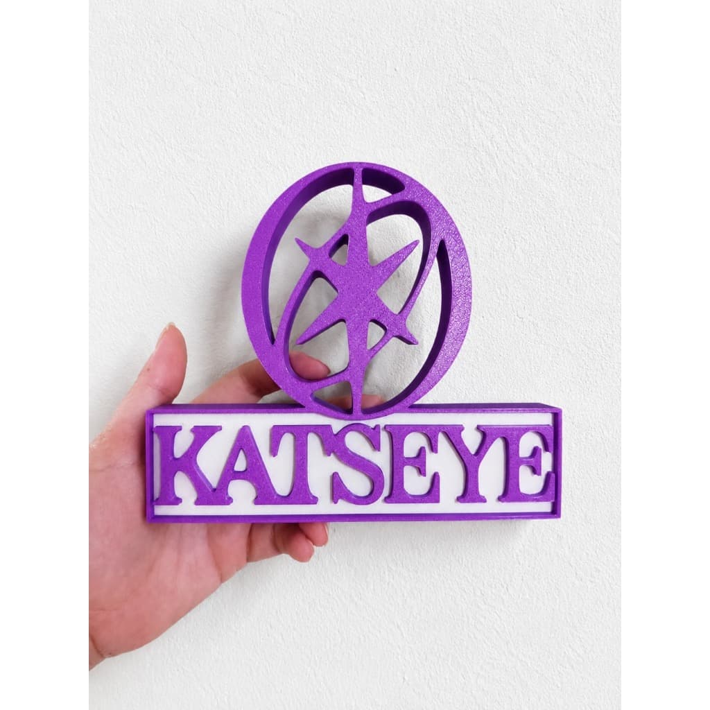 Letreiro Decorativo Katseye - Kpop Decoração Quarto Mesa Escritório