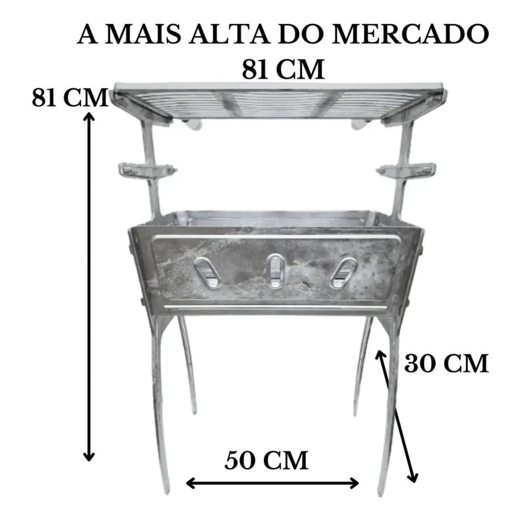 Churrasqueira em Alumínio Fundido Premium A Mais Alta Do Mercado