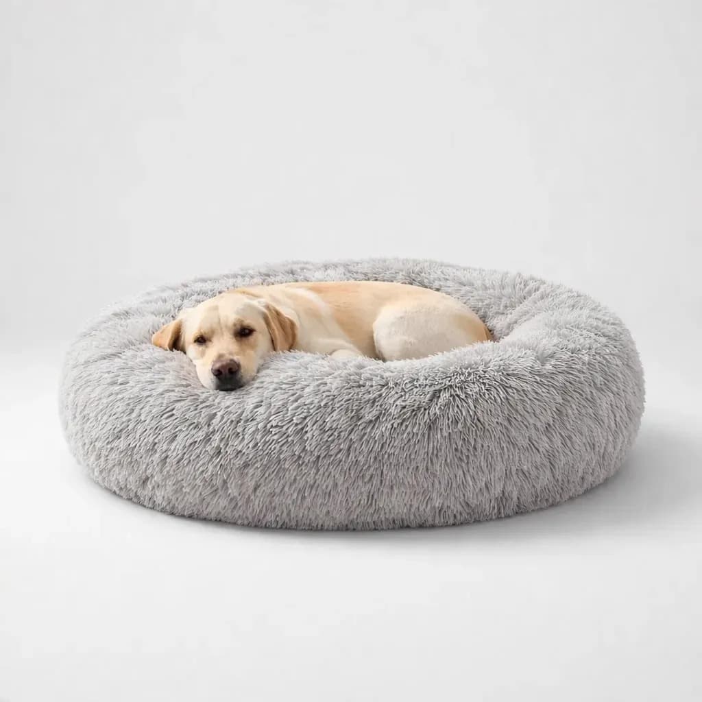 CAMINHA DONUT NUVEM PET PELUCIA REDONDA CAMA Cachorros Gatos TOCA ANTIDERRAPANTE QUALIDADE PREMIUM