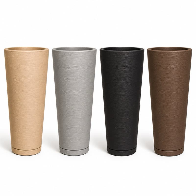 Vaso Premium para Sala e Varanda Alto Resistente Sol e Chuva 59cm