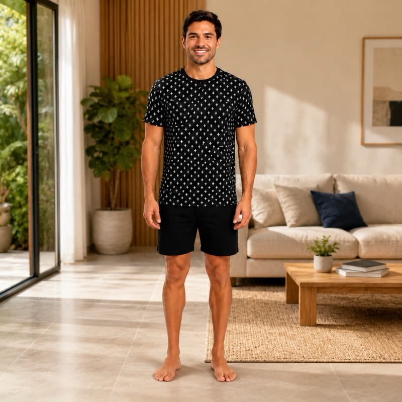 Pijama Masculino Soft Suede Verão