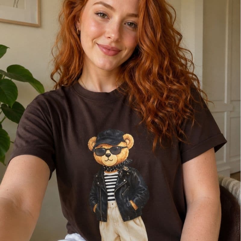 T-Shirt Feminina Básica Estampada - Camiseta Malha 30.1 Algodão Premium
