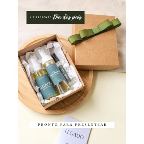Kit Presente Masculino| Kit Masculino com Espuma de Barbear, Pós-Barba e Perfume - Envio imediato