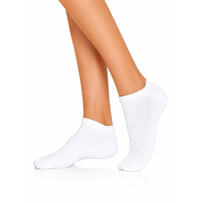 kit 3 pares de meia Meia Soquete Feminina Lisa Branca Algodão Confortável Uso Diário Esporte Escola Kit