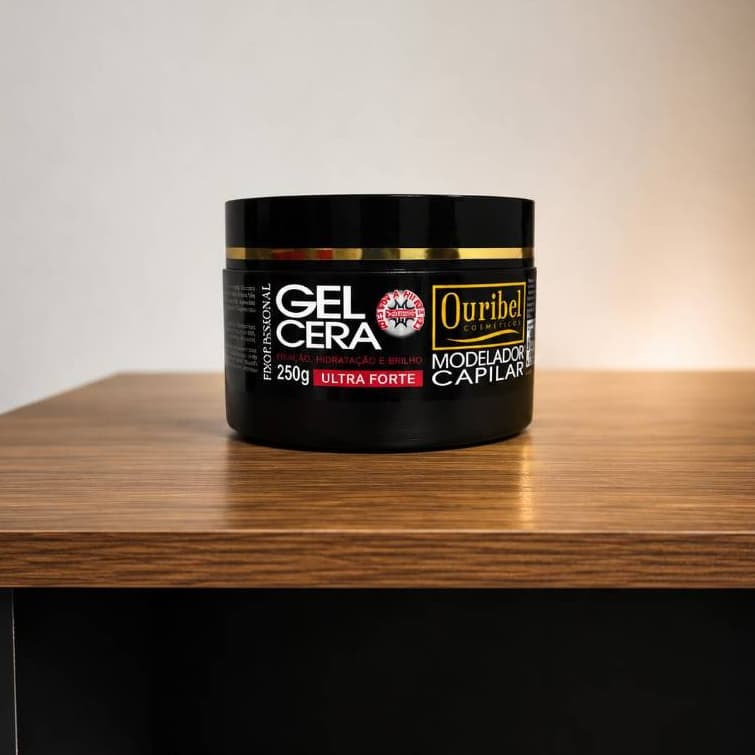 Gel Cera Capilar Ultra Forte Ouribel 250g Hidratação e Fixação