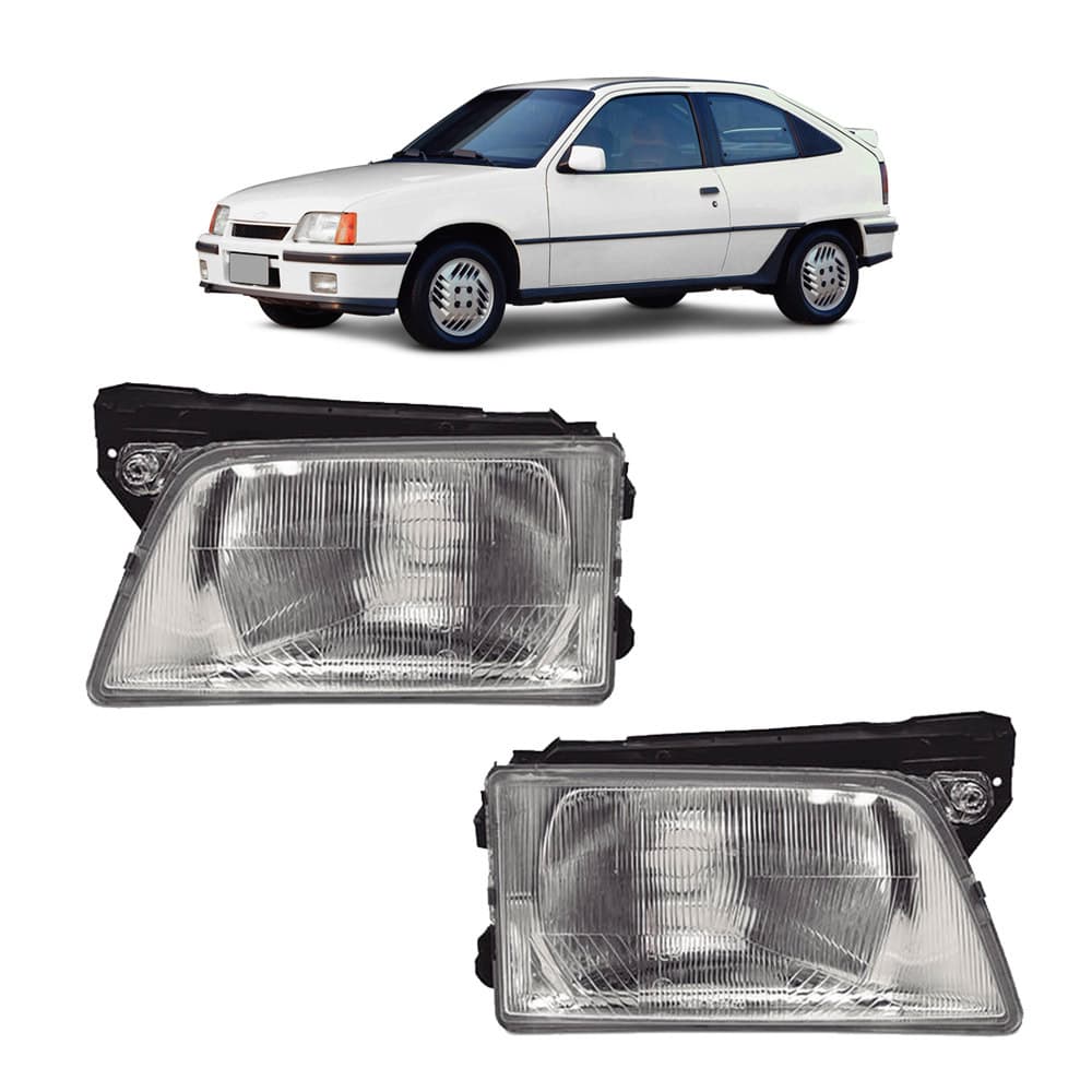 Farol Kadett Ipanema 1989 Até 1998 Lente Raiada - Farol Kadett Ipanema 1989 1990 1991 1992 1993 1994 1995 1996 1997 1998